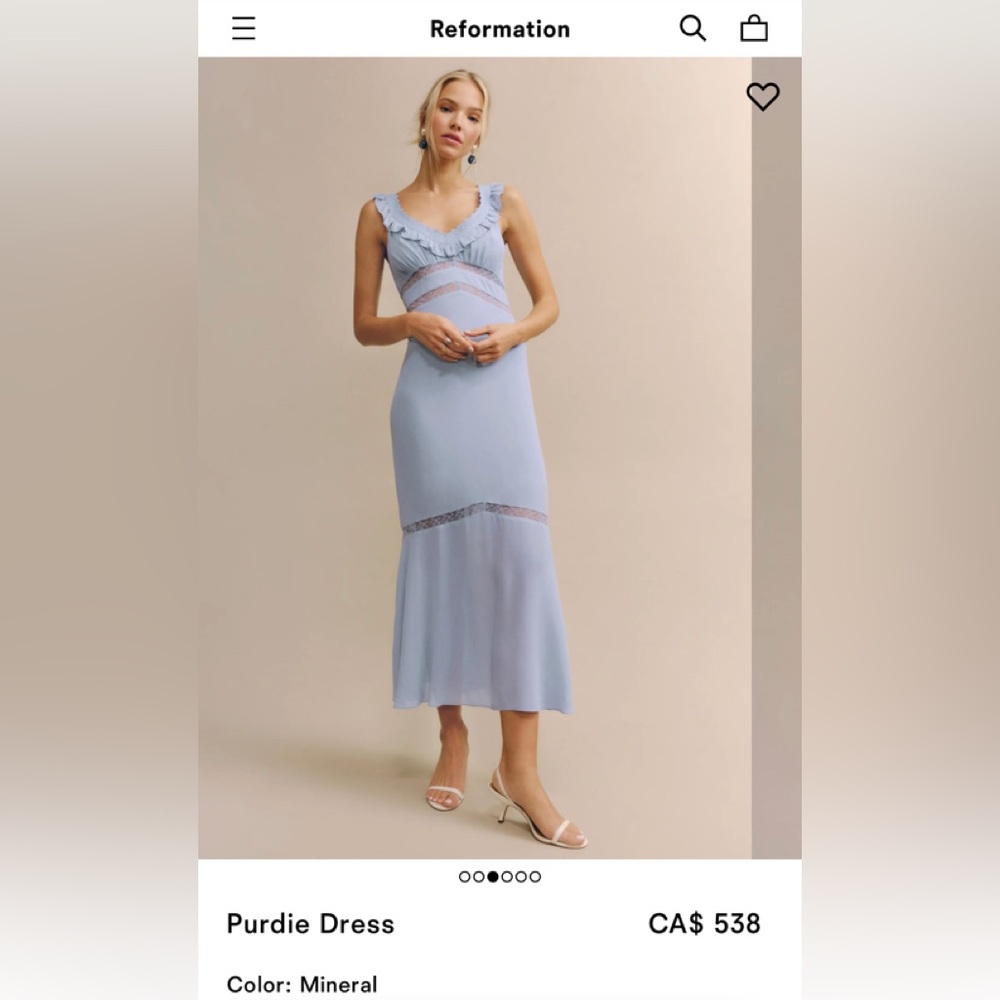 Reformation Maxi Dress in Light Blue